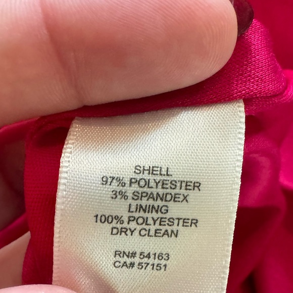 Eliza J Pink Ruffle Crepe Sheath Minidress In Berry Size 10 - Picture 9 of 10